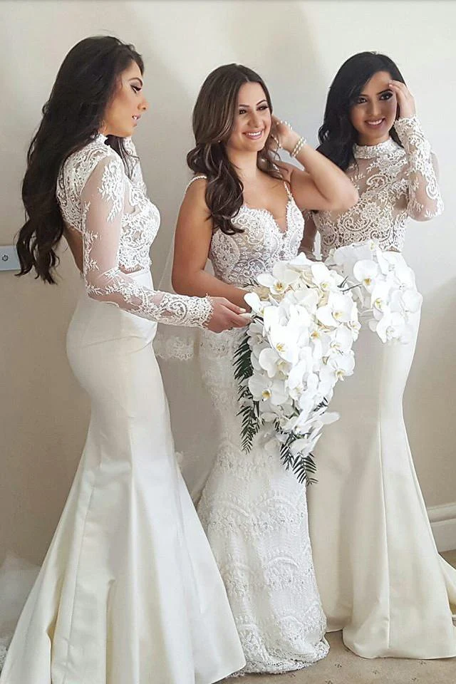import placeholder for elegant mermaid high neck ivory long sle 160221069 import placeholder for elegant mermaid high neck ivory long sle 160221069