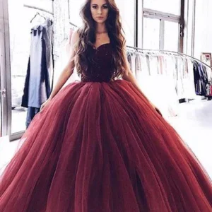 import placeholder for princess burgundy strapless ball gown lo 160220243