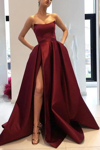 import placeholder for burgundy strapless a line long satin pro 160219974 import placeholder for burgundy strapless a line long satin pro 160219974