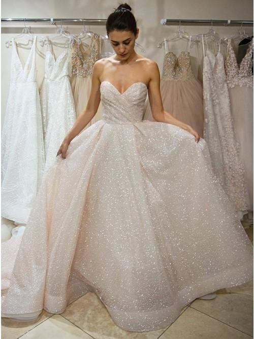 a line sweetheart ivory lace sparklely wedding dress with sequins dmr16 a line sweetheart ivory lace sparklely wedding dress with sequins dmr16