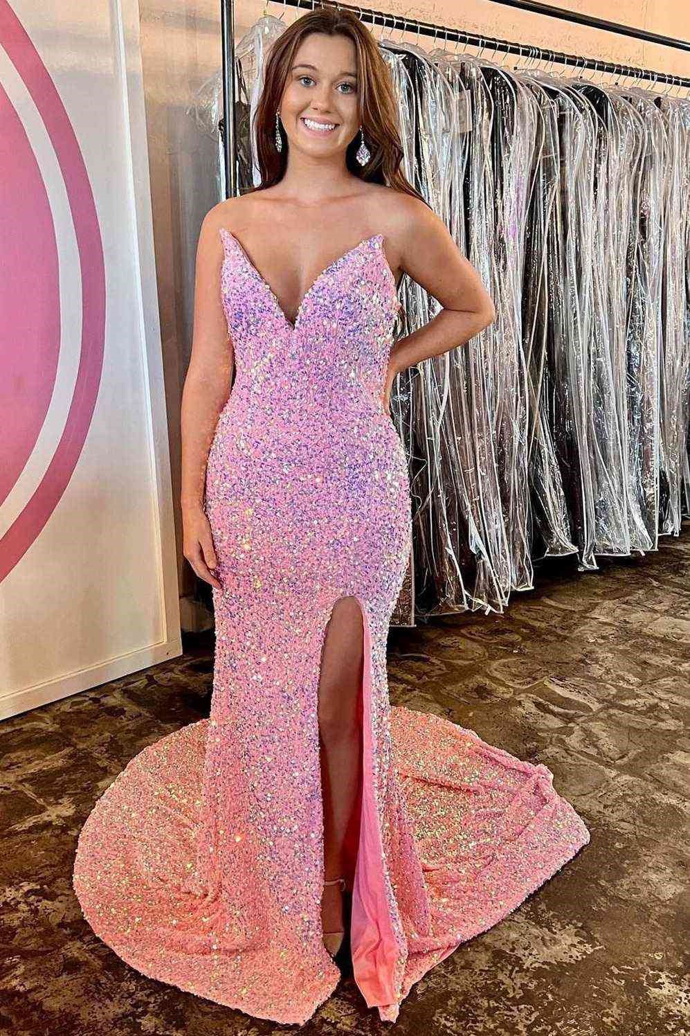 import placeholder for sparkle pink strapless mermaid prom dres 160219607 import placeholder for sparkle pink strapless mermaid prom dres 160219607