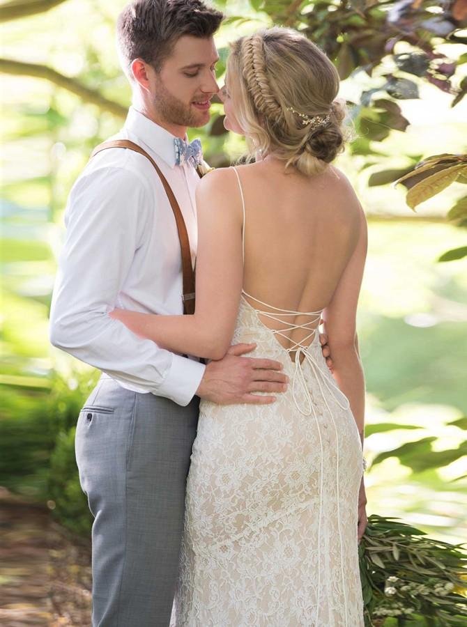 mermaid spaghetti straps backless ivory lace wedding dress dml61 mermaid spaghetti straps backless ivory lace wedding dress dml61