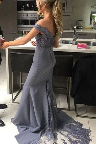 sexy mermaid off the shoulder long prom dress with lace dm685 sexy mermaid off the shoulder long prom dress with lace dm685