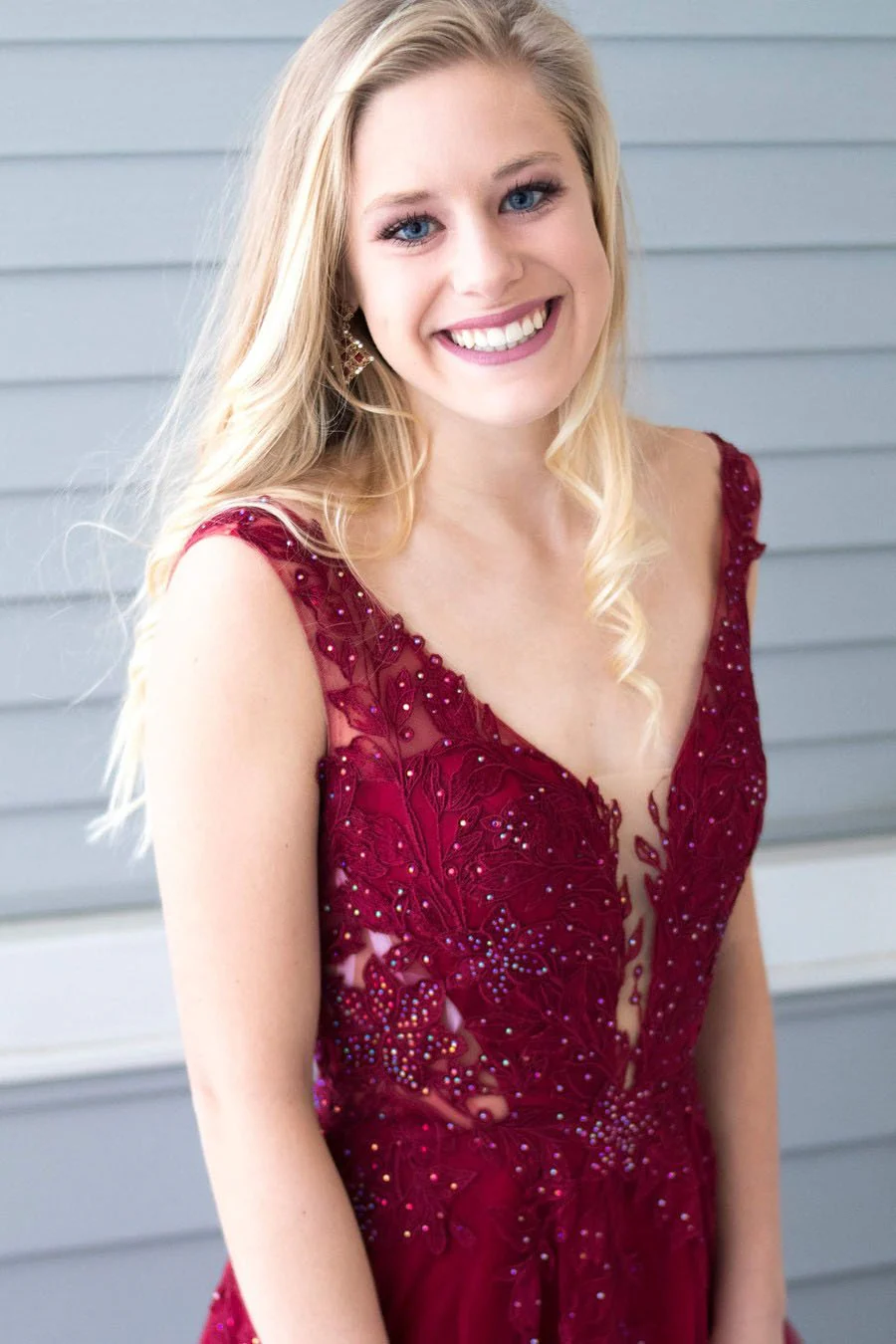 princess beading a line v neck red chiffon long prom dress with side slit dm967 princess beading a line v neck red chiffon long prom dress with side slit dm967