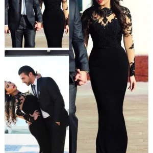 import placeholder for cheap black illusion appliques sheath lo 160218609