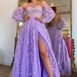 Evening Dresses import placeholder for sweetheart lilac long evening party dres 160218603