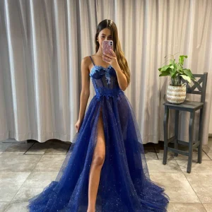 Evening Dresses import placeholder for royal blue a line spaghetti straps spark 160219358