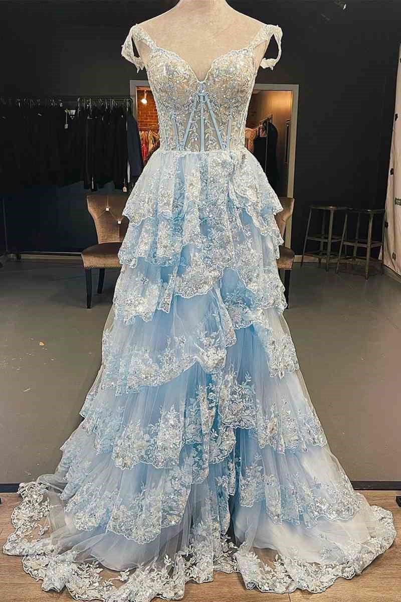 import placeholder for light blue corset lace tiered tulle long 160218859 import placeholder for light blue corset lace tiered tulle long 160218859