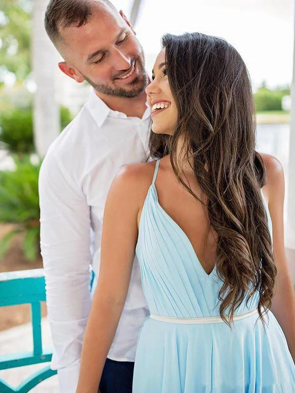 sexy split sky blue beach simple wedding dresses chiffon long prom dress dmi21 sexy split sky blue beach simple wedding dresses chiffon long prom dress dmi21