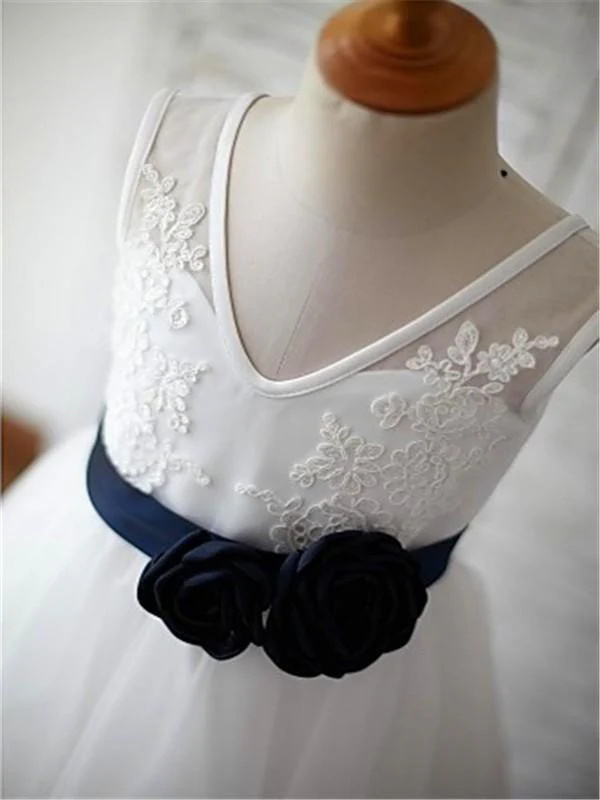 a line v neck sleeveless appliques flower floor length tulle flower girl dresses dm720 a line v neck sleeveless appliques flower floor length tulle flower girl dresses dm720