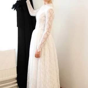 Wedding Dresses import placeholder for elegant a line crew long sleeves floor l 160220044
