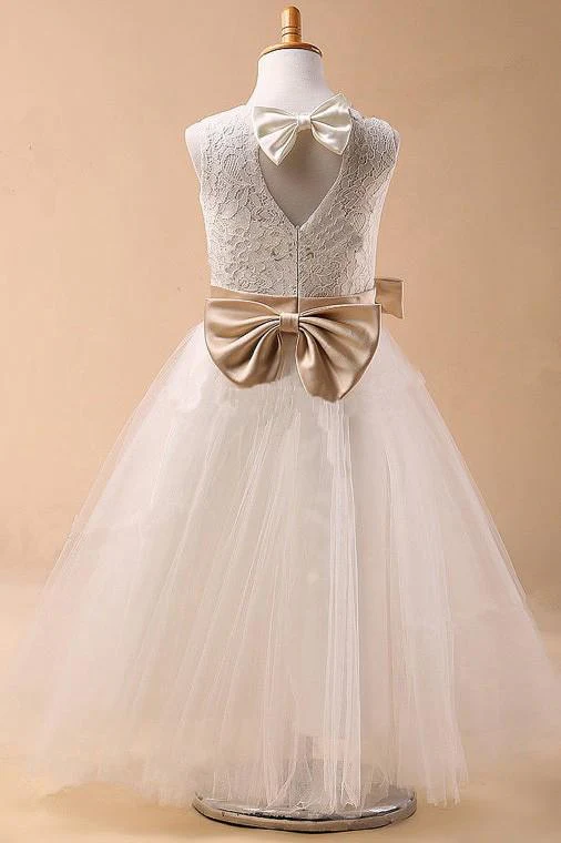 ball gown jewel sleeveless bowknot long tulle flower girl dresses with sash dm702 ball gown jewel sleeveless bowknot long tulle flower girl dresses with sash dm702