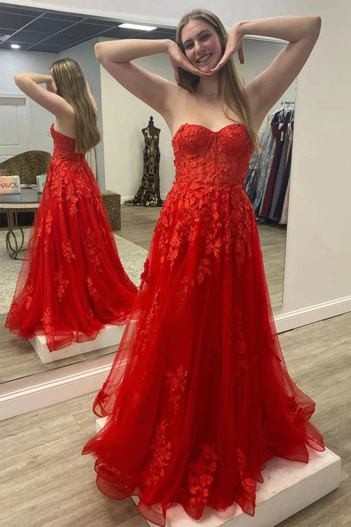 import placeholder for chic strapless red a line tulle long pro 160218618 import placeholder for chic strapless red a line tulle long pro 160218618