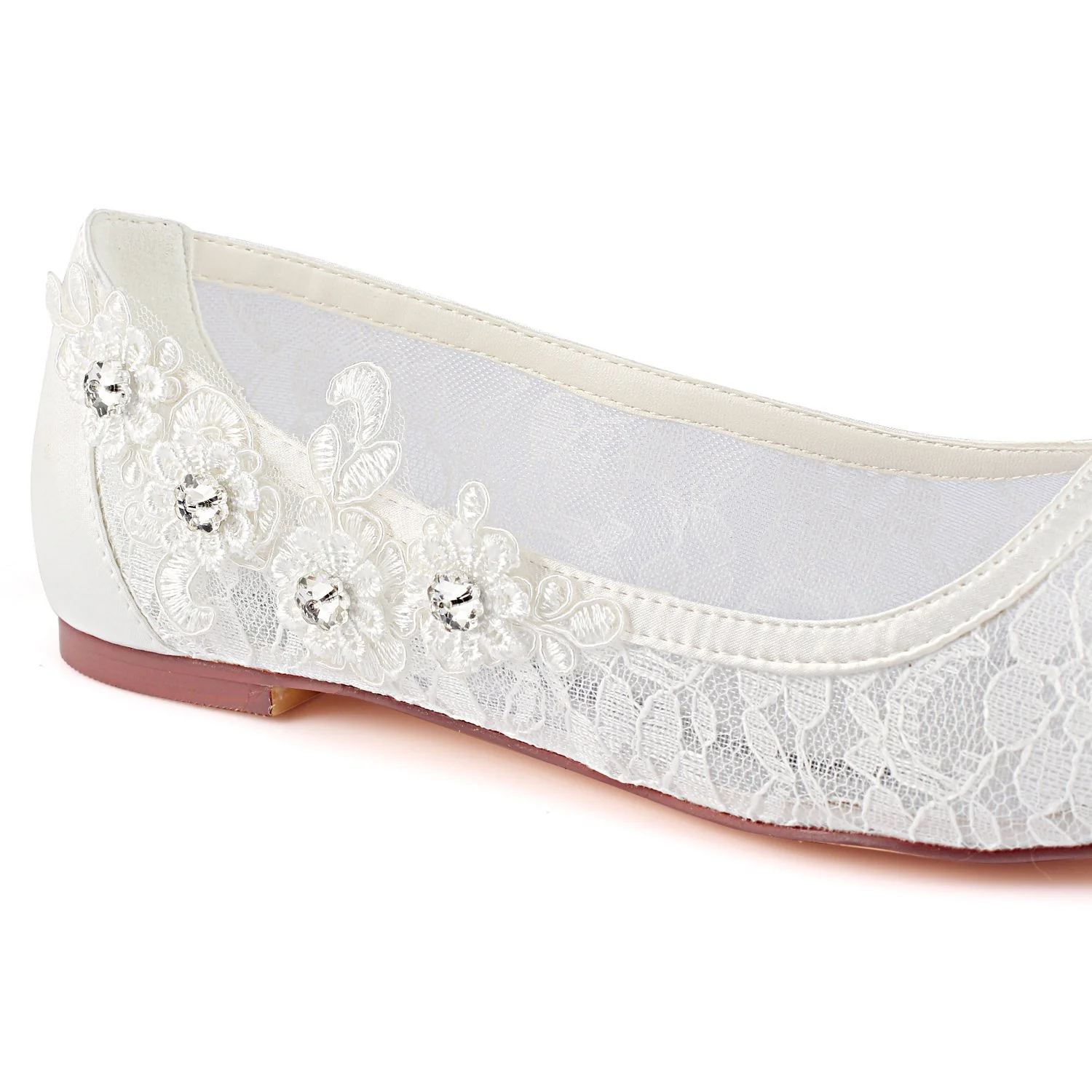 ivory flat lace wedding shoes with crystal, fashion woman party shoes l 931 ivory flat lace wedding shoes with crystal, fashion woman party shoes l 931