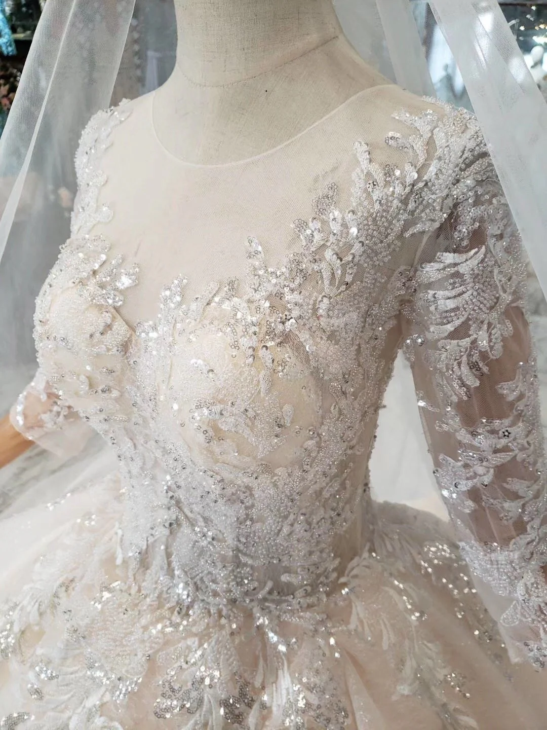 elegant scoop ball gown wedding dresses, 3/4 sleeves wedding gown dmj97 elegant scoop ball gown wedding dresses, 3/4 sleeves wedding gown dmj97