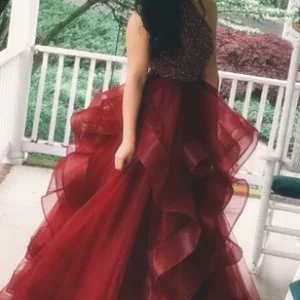 import placeholder for cheap burgundy a line beading long prom 160220067