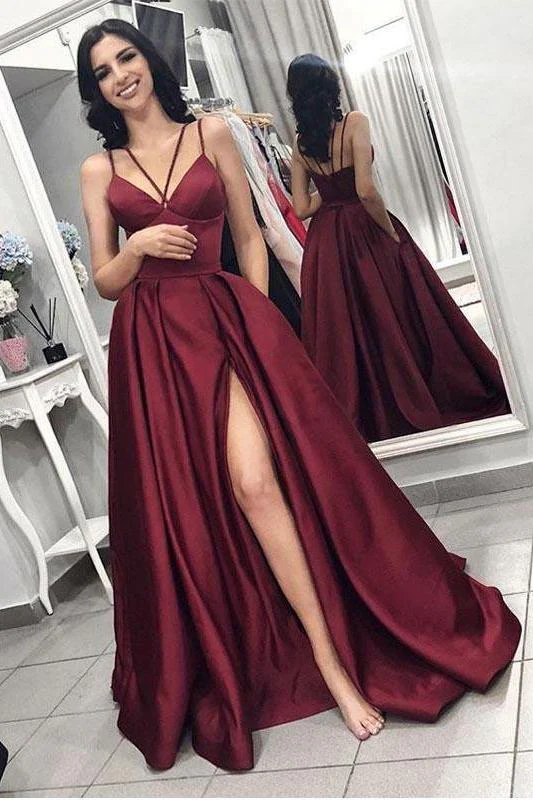 import placeholder for maroon spaghetti straps sidm slit long a 160220185 import placeholder for maroon spaghetti straps sidm slit long a 160220185