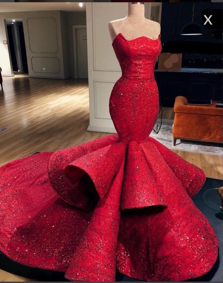 charming mermaid red long beading prom dress, evening dresses dme61 charming mermaid red long beading prom dress, evening dresses dme61
