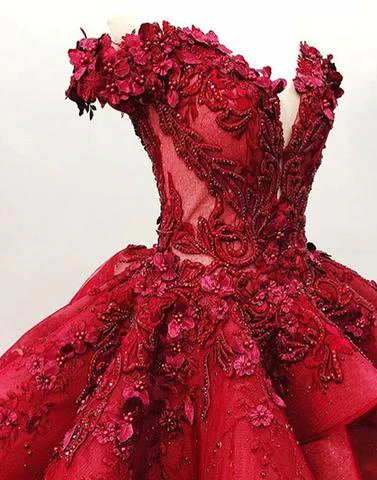 charming red ball appliques gown prom dress with beads, quinceanera dresses dmf37 charming red ball appliques gown prom dress with beads, quinceanera dresses dmf37