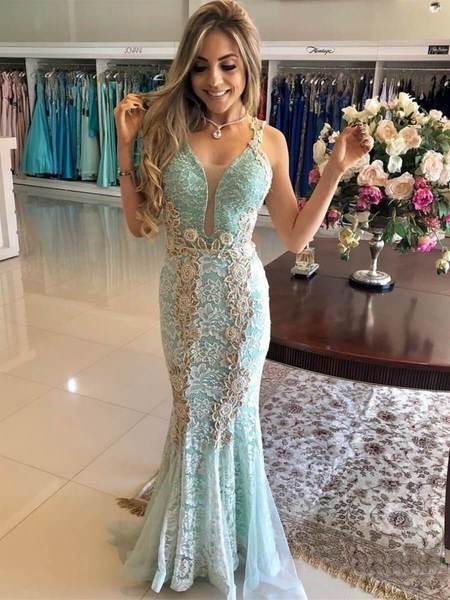 vintage mint lace mermaid prom dresses v neck elegant formal party dress dmi26 vintage mint lace mermaid prom dresses v neck elegant formal party dress dmi26