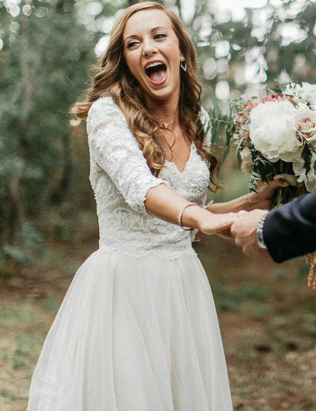 a line v neck half sleeves backless tulle wedding dresses with lace top dmm85 a line v neck half sleeves backless tulle wedding dresses with lace top dmm85
