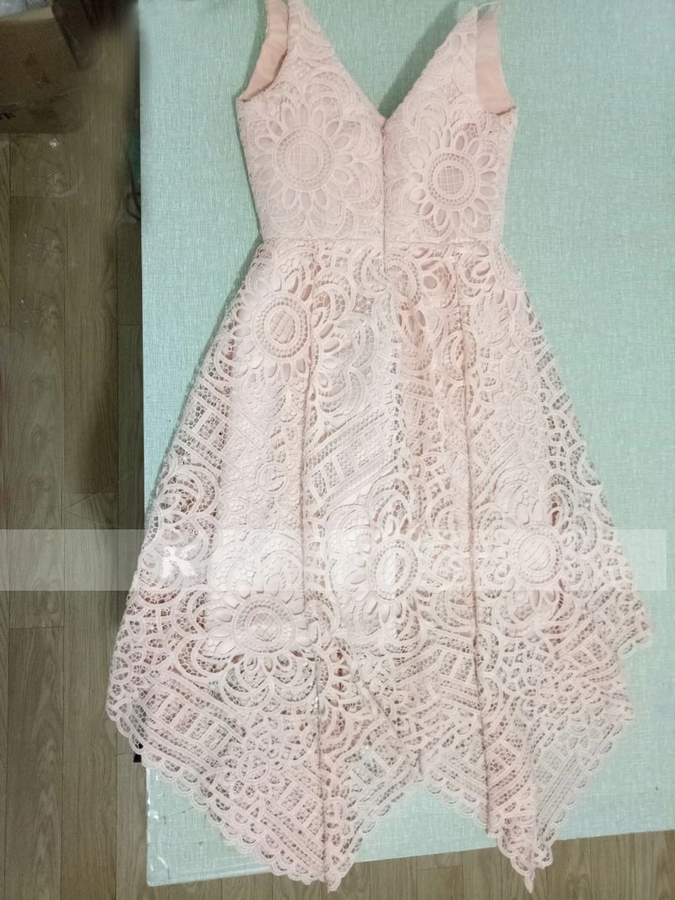navy blue/pink deep v neck spaghetti straps sleeveless asymmetry lace a line bridesmaid dress dm236 navy blue/pink deep v neck spaghetti straps sleeveless asymmetry lace a line bridesmaid dress dm236