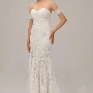 Wedding Dresses import placeholder for charming ivory lace mermaid beach weddin 160220155
