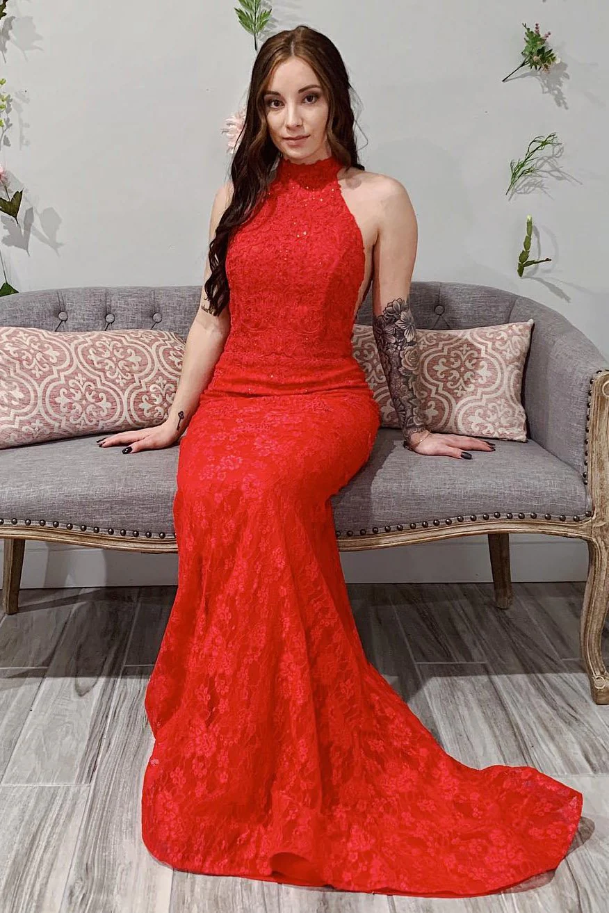red lace sheath open back prom dress, mermaid evening dresses dmj44 red lace sheath open back prom dress, mermaid evening dresses dmj44