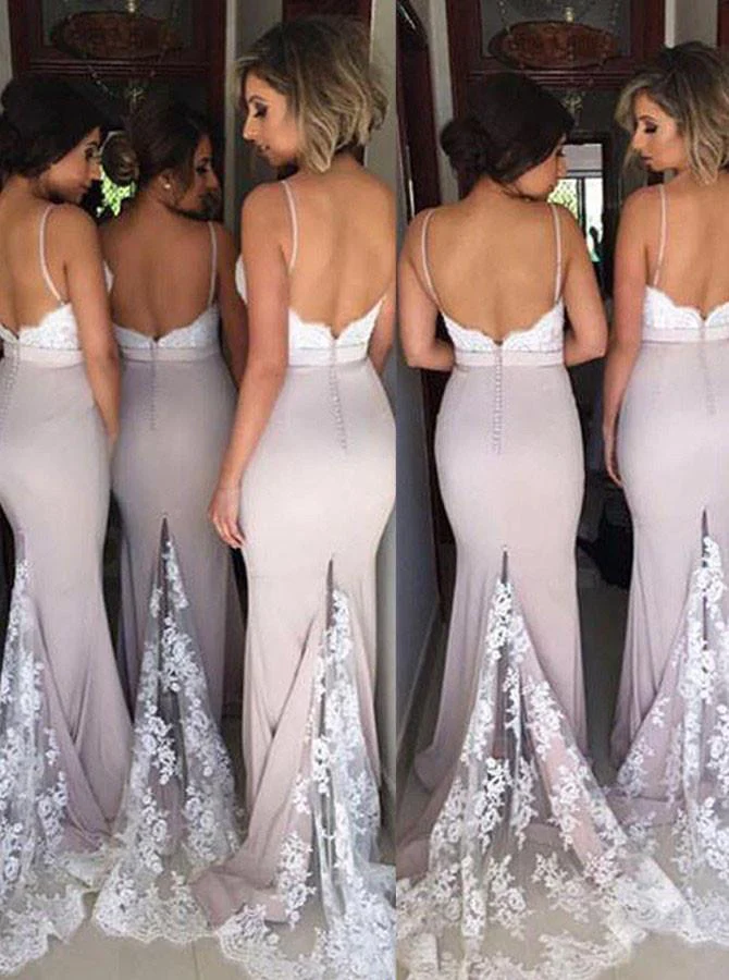 spaghetti straps mermaid sexy bridesmaid dresses, lace bridesmaid dresses 2019 dm162 spaghetti straps mermaid sexy bridesmaid dresses, lace bridesmaid dresses 2019 dm162