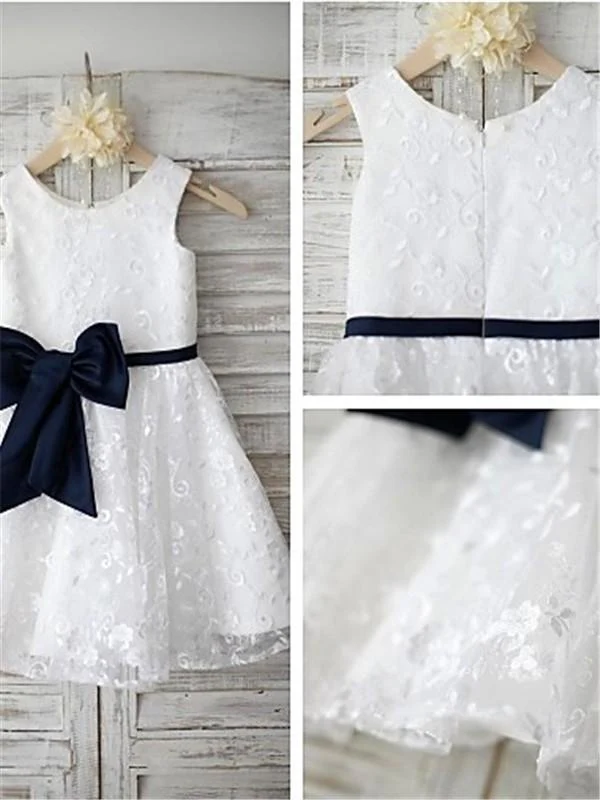 white a line scoop sleeveless bowknot floor length lace flower girl dresses dm725 white a line scoop sleeveless bowknot floor length lace flower girl dresses dm725