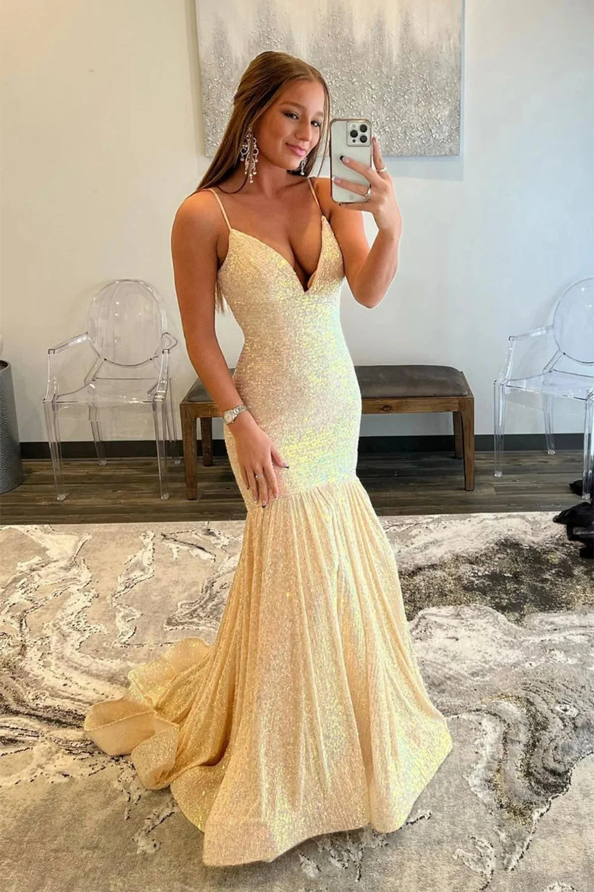 shiny sequins v neck mermaid long prom dresses, formal graduation evening dresses dm1911 shiny sequins v neck mermaid long prom dresses, formal graduation evening dresses dm1911