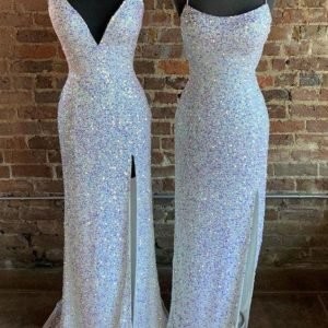 import placeholder for gorgeous mermaid white sequined long pro 160219098