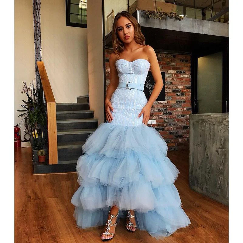 sky blue tulle sweetheart neck long layered evening dress cheap prom dresses dmi47 sky blue tulle sweetheart neck long layered evening dress cheap prom dresses dmi47
