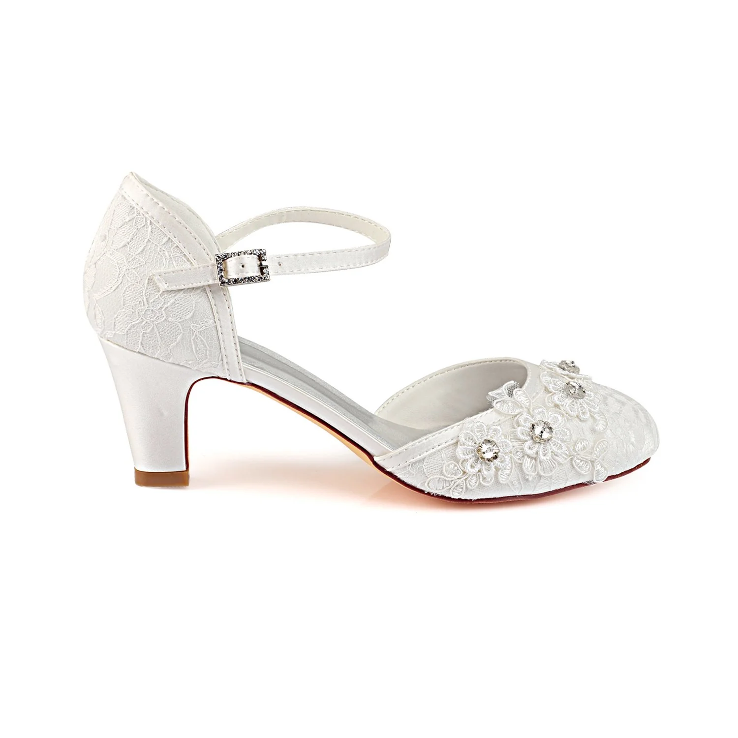 ivory ankle straps wedding shoes with rhinestone, lace wedding party shoes l 938 ivory ankle straps wedding shoes with rhinestone, lace wedding party shoes l 938