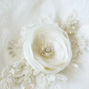 Accessories import placeholder for ivory floral bridal belt applique lace a 160220884