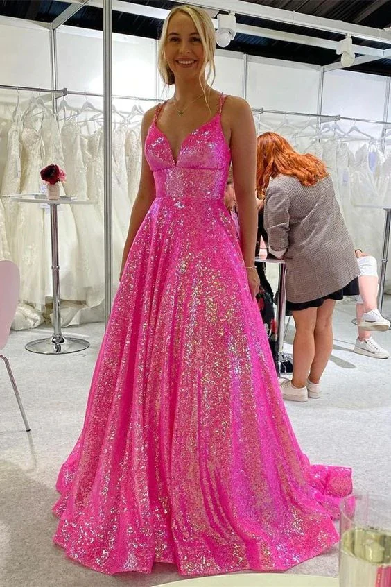 import placeholder for a line glitter hot pink long prom dress 160219343 import placeholder for a line glitter hot pink long prom dress 160219343
