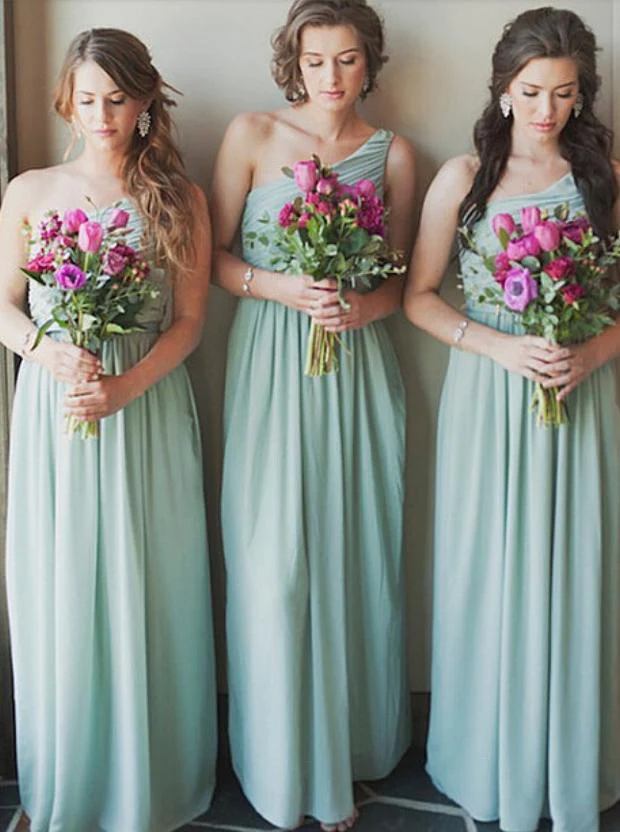 modern a line one shoulder chiffon floor length bridesmaid dress dmn3 modern a line one shoulder chiffon floor length bridesmaid dress dmn3