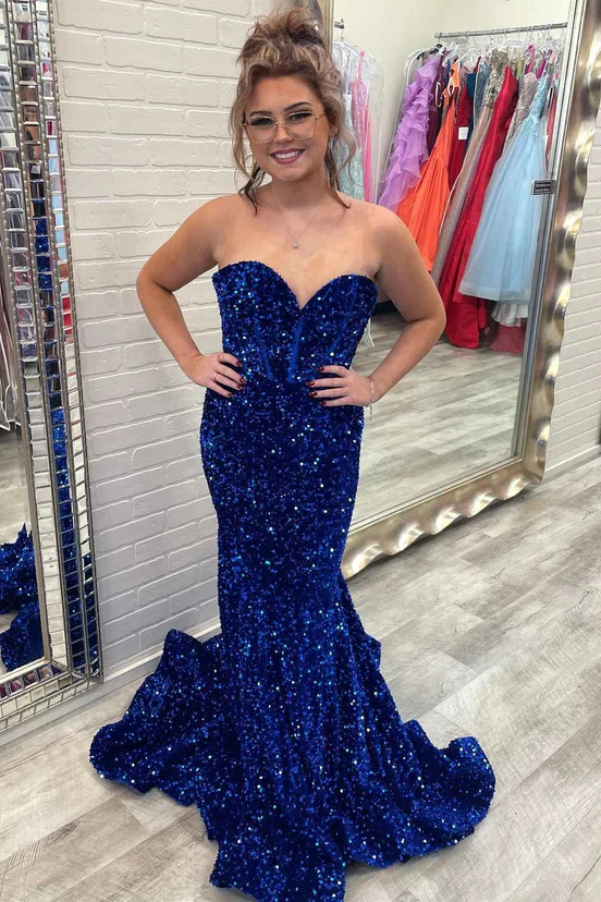 elegant sequins mermaid sweetheart long prom dresses formal evening dresses with slit dmp237 elegant sequins mermaid sweetheart long prom dresses formal evening dresses with slit dmp237