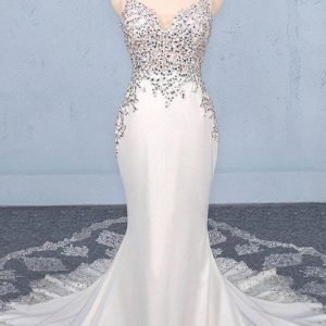 import placeholder for mermaid spaghetti straps beading wedding 160220242