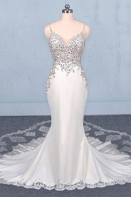 import placeholder for mermaid spaghetti straps beading wedding 160220242 import placeholder for mermaid spaghetti straps beading wedding 160220242
