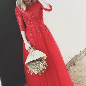 import placeholder for red bateau floor length appliques half s 160220254
