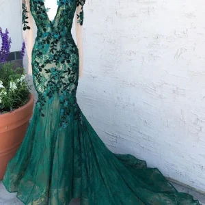 import placeholder for mermaid dark green prom dresses with lon 160218734