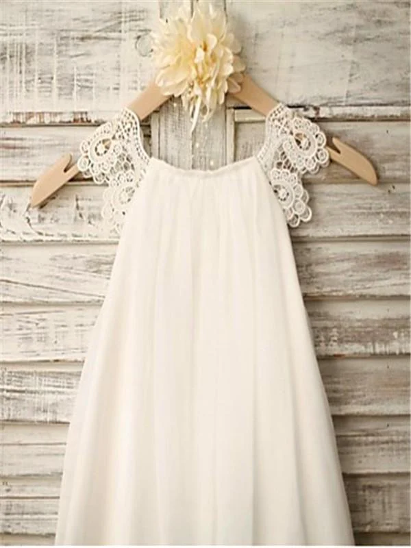 ivory a line scoop sleeveless chiffon floor length flower girl dresses dm716 ivory a line scoop sleeveless chiffon floor length flower girl dresses dm716