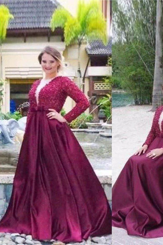 import placeholder for a line v neck long sleeves beading plus 160219850 import placeholder for a line v neck long sleeves beading plus 160219850
