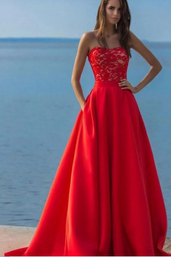 import placeholder for charming red a line long satin lace top 160220031 import placeholder for charming red a line long satin lace top 160220031