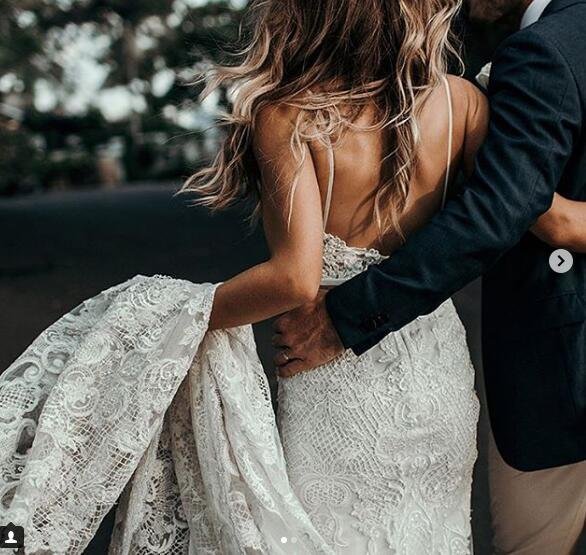 sheath spaghetti straps sweep train ivory lace wedding dress dml56 sheath spaghetti straps sweep train ivory lace wedding dress dml56