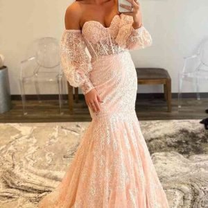 import placeholder for peach sweetheart sheer lace corset merma 160219625