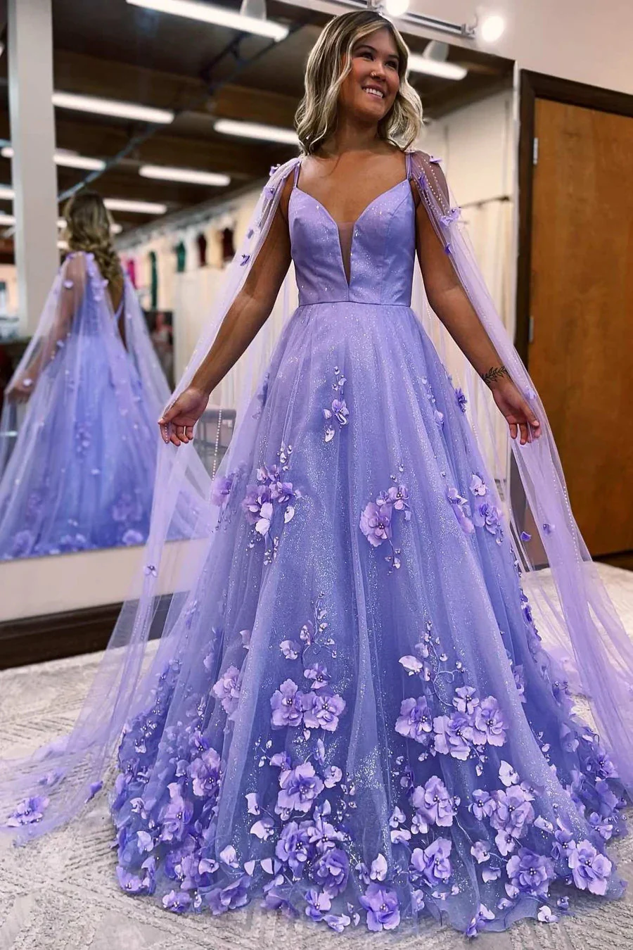 import placeholder for lavender 3d floral lace plunge v a line 160218803 import placeholder for lavender 3d floral lace plunge v a line 160218803