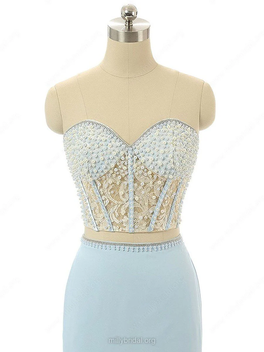 elegant mermaid sweetheart chiffon sweep train split front light sky blue prom dresses dm621 elegant mermaid sweetheart chiffon sweep train split front light sky blue prom dresses dm621