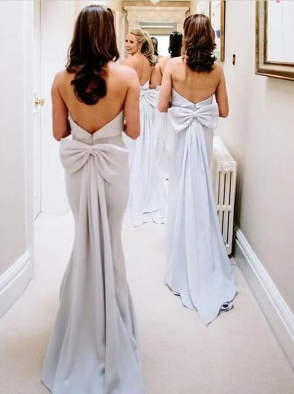 simple strapless grey satin cheap long bridesmaid dresses dmi44 simple strapless grey satin cheap long bridesmaid dresses dmi44